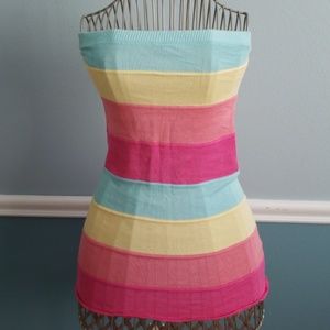 Sherbert striped strapless/tube top - medium